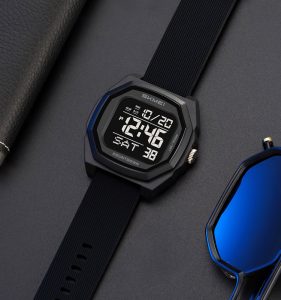 SKMEI 2495 Square Shape Fashion  Outdoor  Multifunctional Dual Time Watch - Image 3