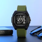 SKMEI 2495 Square Shape Fashion  Outdoor  Multifunctional Dual Time Watch