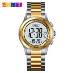 Skmei 2271 Fashion Digital  Stainless Steel Band Luminous Multifunction Leisure Watch