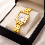 SKMEI 2582 Square Analog Quartz  Outdoor Business Elegant Waterproof Lightweight Stainless Steel Watch - Image 3