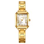 SKMEI 2582 Square Analog Quartz  Outdoor Business Elegant Waterproof Lightweight Stainless Steel Watch
