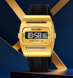 SKMEI 2563 Solar Power Electronic  Digital Sports Waterproof LED Display Men's Watch - Image 4
