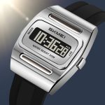 SKMEI 2563 Solar Power Electronic  Digital Sports Waterproof LED Display Men's Watch