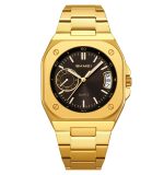 Skmei 2572 Fasion Stainless Steel Band Watch Mens Waterproof Quartz Wristwatch - Image 6