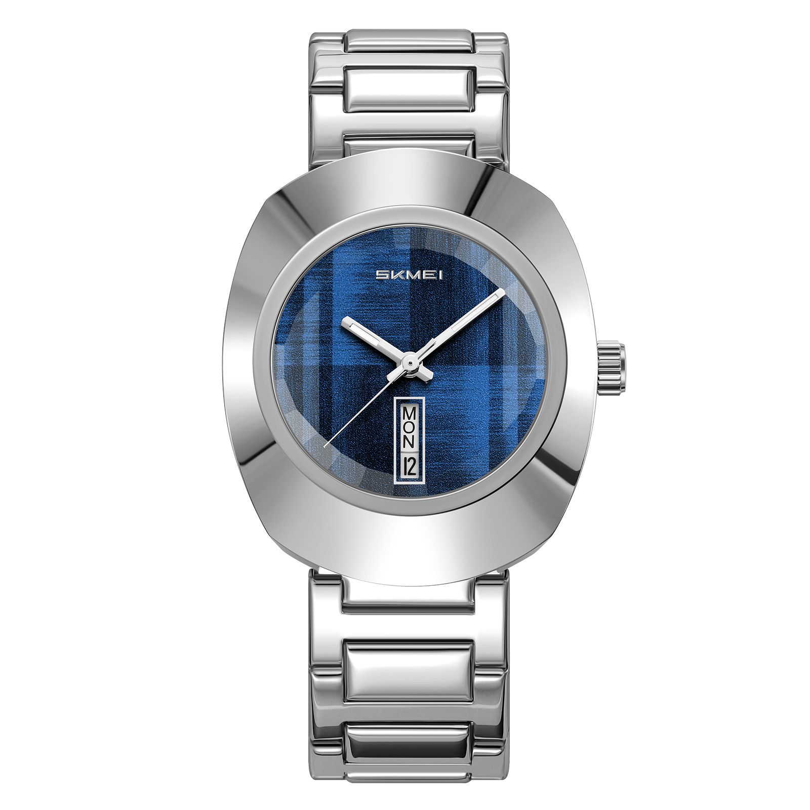 blue-3 Skmei 9410 Elegance Luxury Quartz Stainless Steel Waterproof Calendar Character Business Watch - Image 1