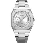 Skmei 2572 Fasion Stainless Steel Band Watch Mens Waterproof Quartz Wristwatch