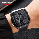 SKMEI 2603 Sports 50M Waterproof Silicone Strap LED Light Outdoor Wristwatch - Image 2