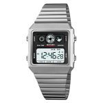 SKMEI 2450 Metal Digital For Men Sports 5Bar Waterproof Countdown Stopwatch Wristwatch - Image 4