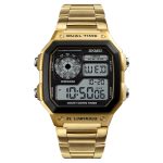 Skmei 1335 Men's Sport  Digital Luminous Rectangle Case Luxury Small Block Design Watch - Image 4