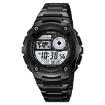 SKMEI 2473 Men's Digital Stainless Steel Backlit  Stopwatch Waterproof Sports Watch - Image 3