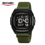 SKMEI 2495 Square Shape Fashion  Outdoor  Multifunctional Dual Time Watch (Copy)