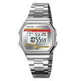 Skmei 2514 Digital Stainless Steel Band Water Resistant 3ATM Alarm Stopwatch Wristwatch