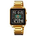 SKMEI 2136 Fashion Square Digital Waterproof Unique Stainless Steel Business watch