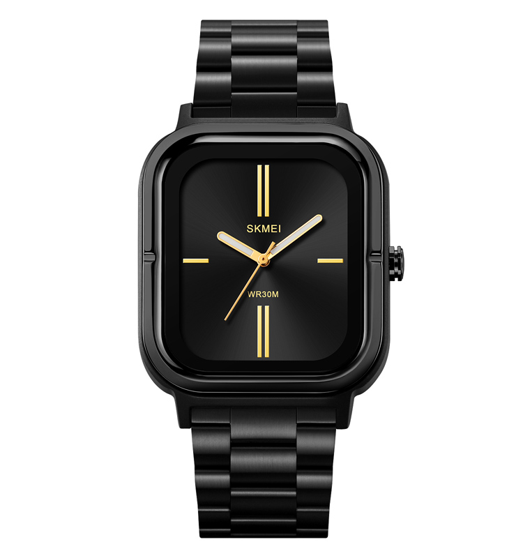 variant-image-color-black-5 SKMEI 2275 Square Analog Simple Time Display Casual Outfits Dating Wristwatch - Image 1